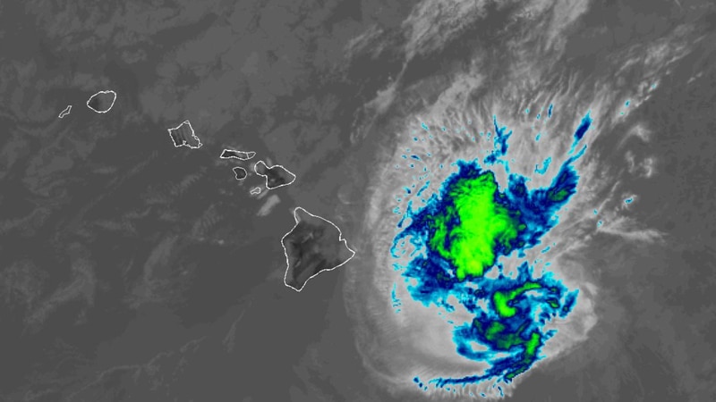 Calvin continues to strengthen as it churns toward the island chain, bringing the threat of up...