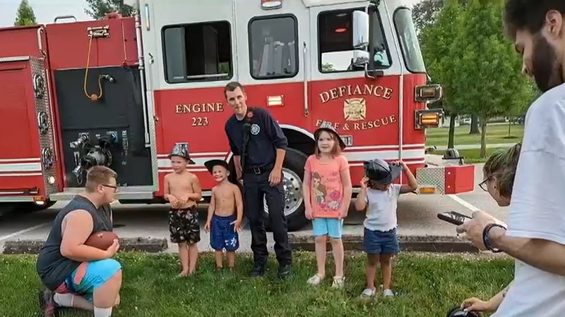 Dozens of complete strangers, as well as the Defiance Fire Department, rallied around two boys,...