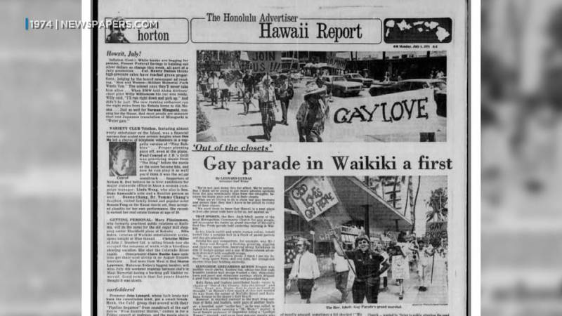 Archives show the history of pride celebrations in Honolulu.