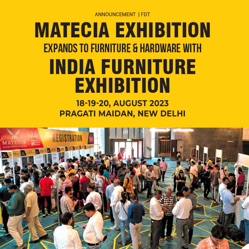 MATECIA Exhibition expands to Furniture & Hardware with India Furniture Exhibition