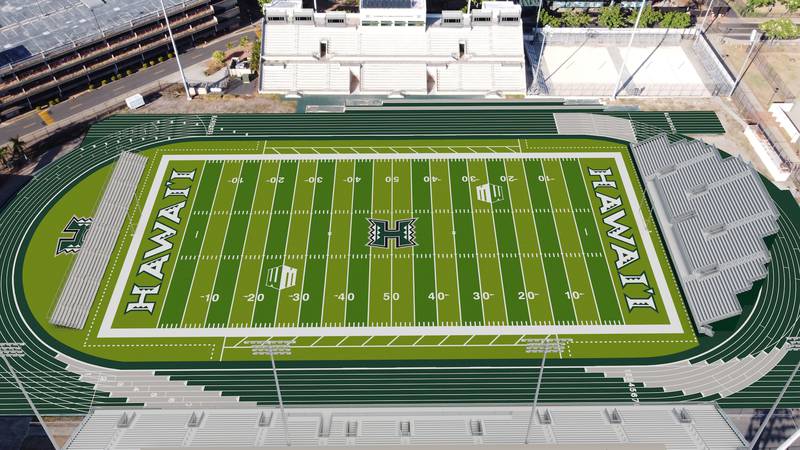 The University of Hawaii Athletics Department released the first renderings of the modified...