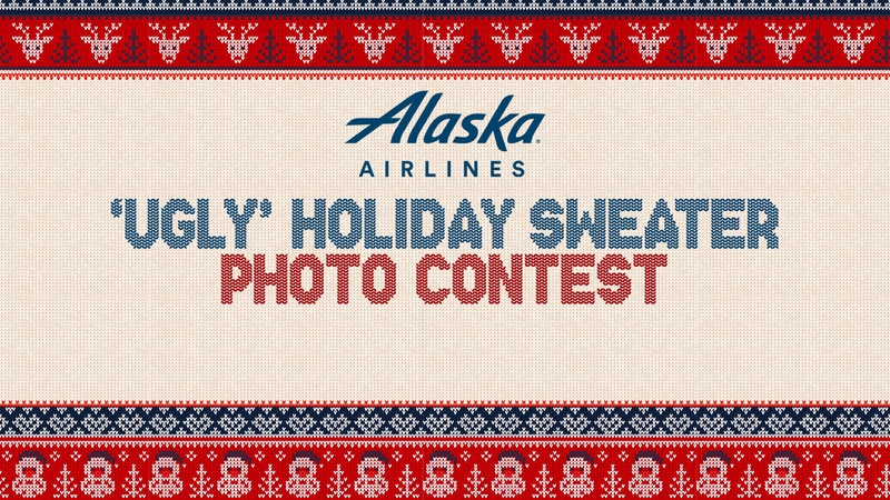 Alaska Airlines Ugly Holiday Sweater Photo Contest