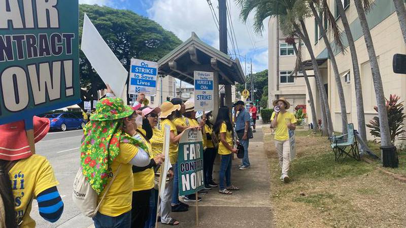 Oahu Care Facility nurses strike