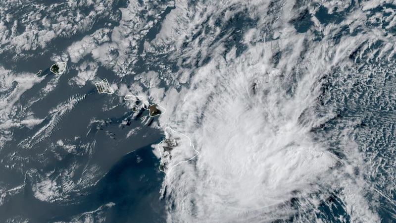 Tropical Storm Calvin is maintaining strength as it churns toward the island chain, bringing...